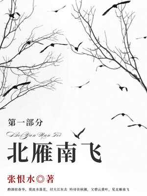 cover image of 北雁南飞·第一部分（张恨水经典小说）